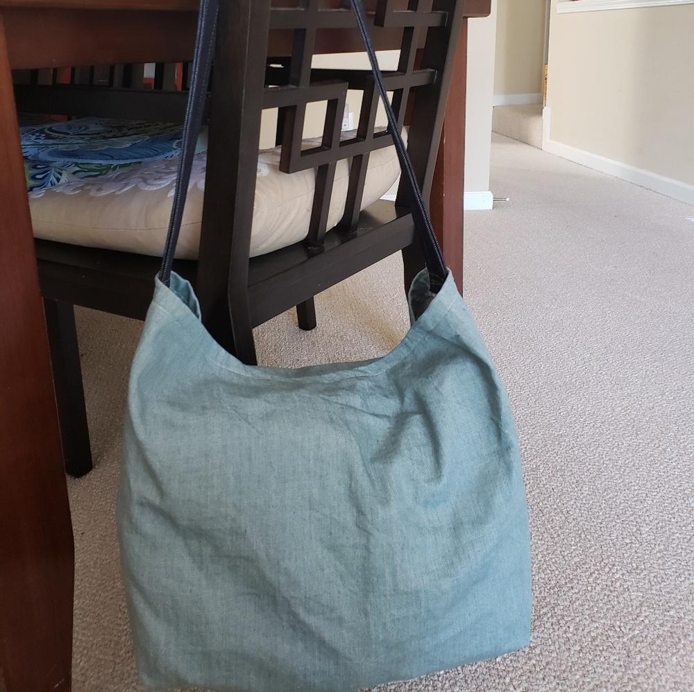 Upcycled "kangaroo" tote bag